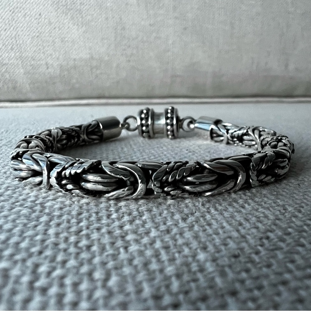 Sterling Silver Byzantine Rope Bracelet